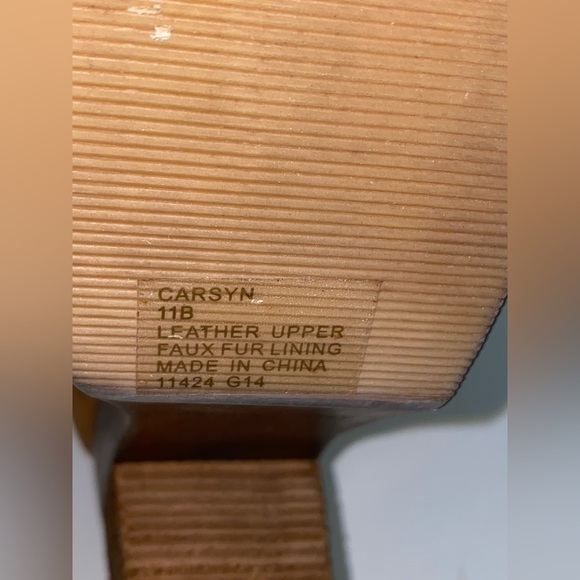 Denim & Supply Ralph Lauren‎ Carson Shearling Suede Chunky Heel Boot Women 11B - Picture 7 of 9